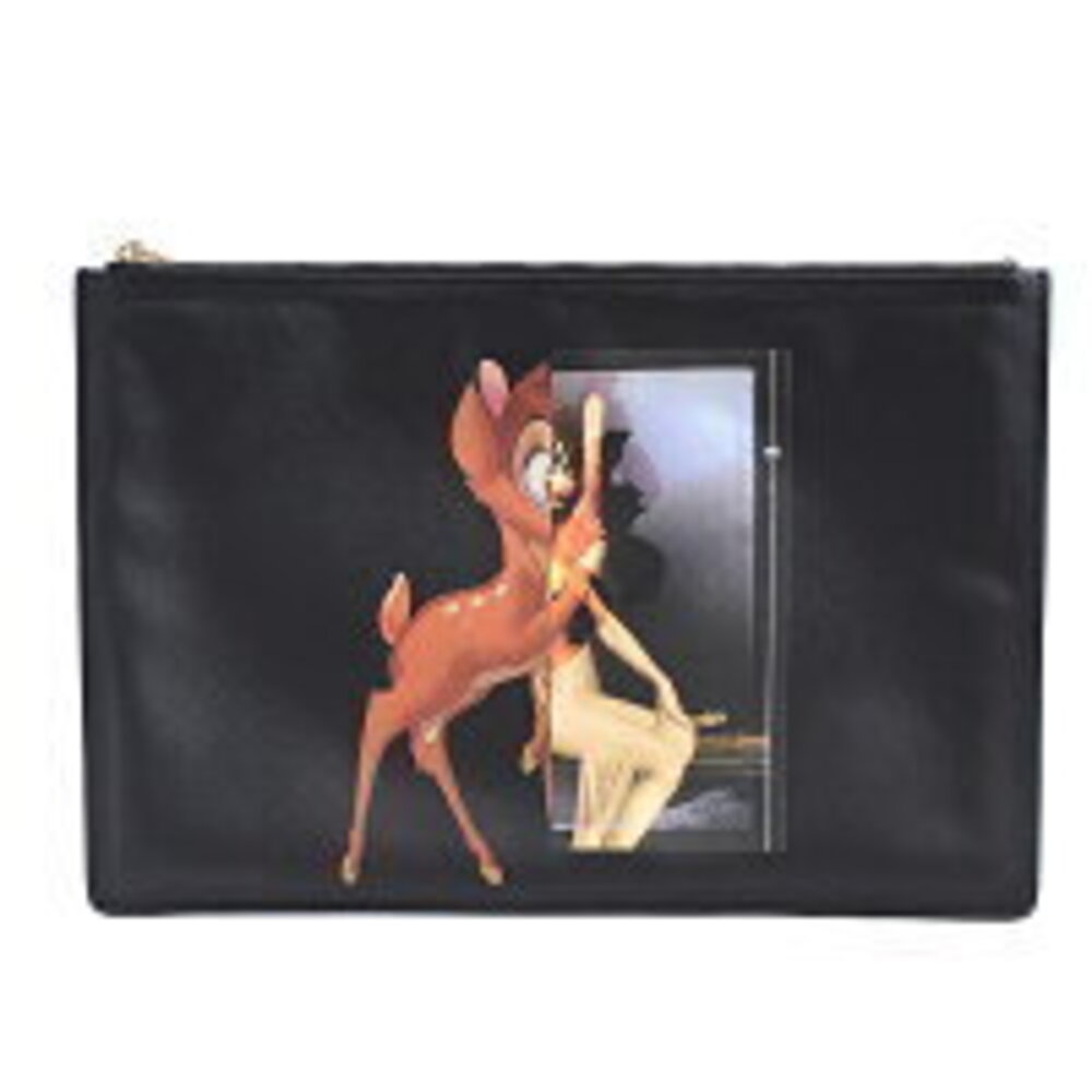Givenchy Bambi Clutch Bag Disney Collaboration Iconic Black